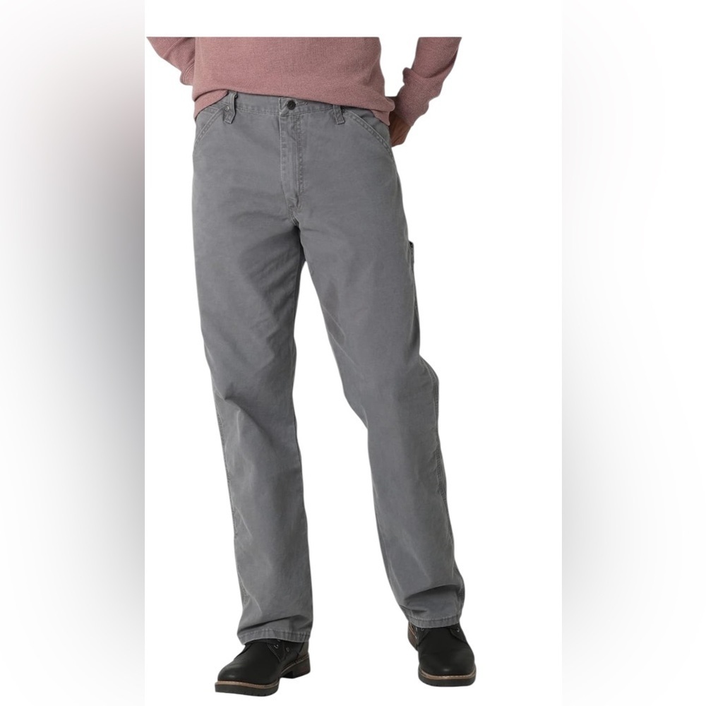 ORVIS Rugged Gray Men’s Hiking Outdoor Work Utility Labor Pants Denim Size 36